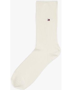 Tommy Hilfiger 1-pack Ribbed Socks - White
