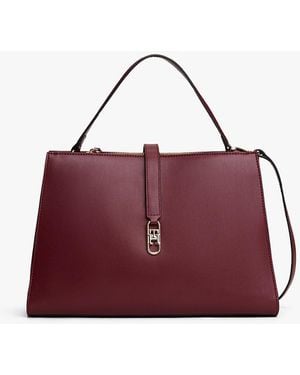 Tommy Hilfiger Th Monogram Crossbody Satchel - Purple