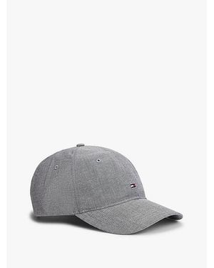 Tommy Hilfiger Gorra De Béisbol En Chambray Con Logo Bordado - Gris