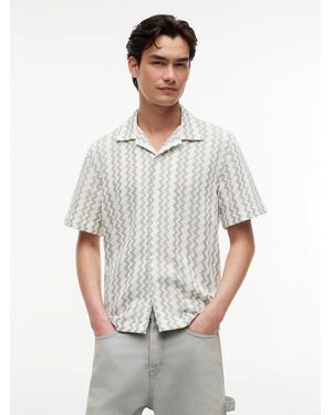 Tommy Hilfiger Regular Fit Textured Short Sleeve Shirt - White