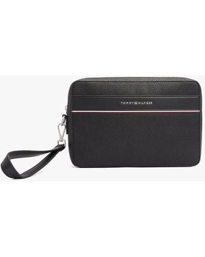 Tommy Hilfiger Th Business Corporate Logo Pouch - Black