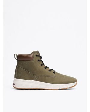Tommy Hilfiger Leather Hybrid Boots - Green