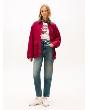 Tommy Hilfiger Ultra High Rise Tapered Leg Mom Jeans