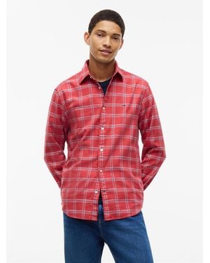Tommy Hilfiger Regular Fit Textured Twill Check Shirt