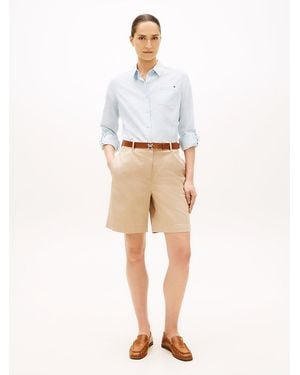 Tommy Hilfiger Washed Regular Chino Shorts - White