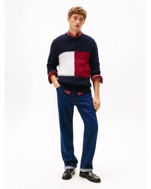 Tommy Hilfiger Relaxed Straight Leg Jeans - Blue