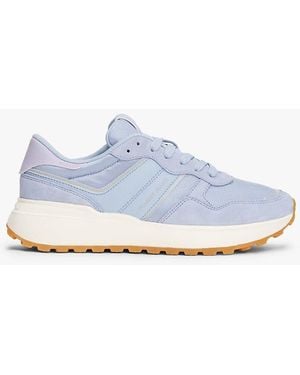 Tommy Hilfiger Suede Cleat Trainers - Blue