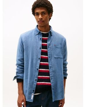 Tommy Hilfiger Regular Fit Flannel Shirt - Blue