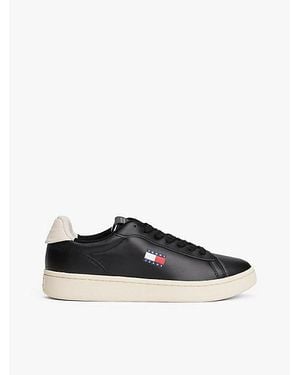Tommy Hilfiger Archive Court-Sneaker Aus Leder - Schwarz