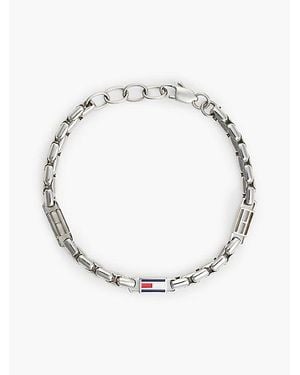 Tommy Hilfiger Edelstahl-Gliederarmband Mit Flag - Mettallic