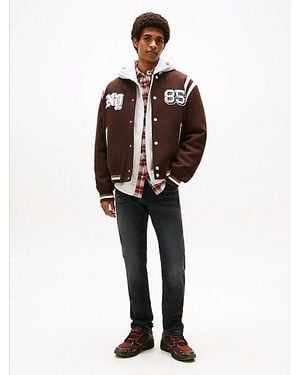 Tommy Hilfiger Vaqueros Austin Negros Con Pernera Cónica - Azul