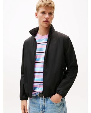 Tommy Hilfiger Coupe-Vent Imperméable À Logo Perforé - Noir