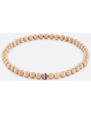 Tommy Hilfiger Carnation Gold-plated Signature Bead Bracelet - Metallic