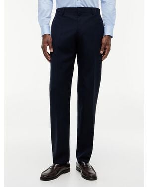 Tommy Hilfiger Tech Pressed Crease Wool Blend Trousers - Blue