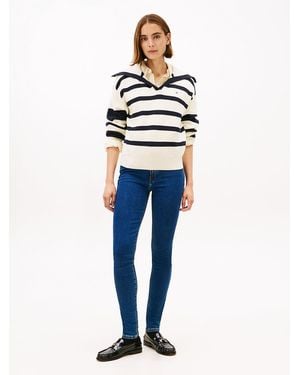 Tommy Hilfiger Como Mid Rise Skinny Jeans - Blue