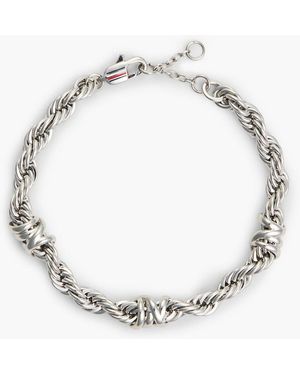 Tommy Hilfiger Stainless Steel Rope Chain Bracelet - White