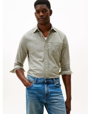 Tommy Hilfiger Regular Fit Stripe Twill Shirt - Multicolour