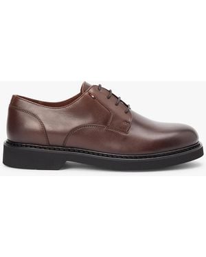 Tommy Hilfiger Ultra Lightweight Leather Derby Shoes - Brown