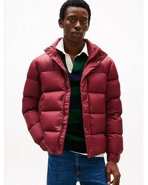 Tommy Hilfiger Chaqueta De Plumón Acolchada Con Capucha - Rojo