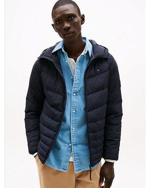 Tommy Hilfiger Chaqueta Acolchada Amplia Que Repele El Agua - Azul