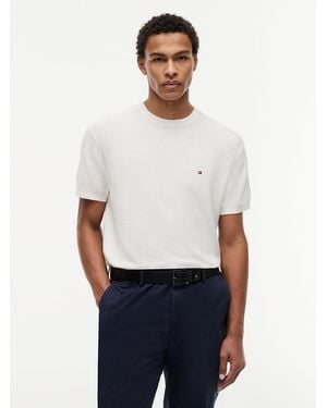 Tommy Hilfiger Relaxed Fit Cool Comfort Knit T-Shirt - White