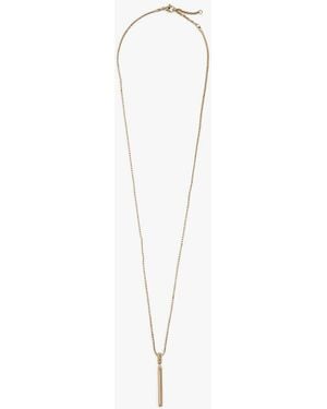 Tommy Hilfiger Collana Placcata Con Pendente - Bianco