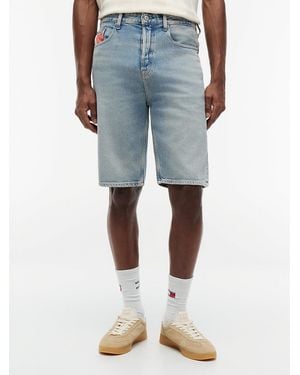 Tommy Hilfiger Otis Vintage Faded Denim Shorts - Blue