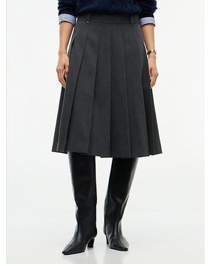 Tommy Hilfiger Falda Plisada Con Insignia - Negro
