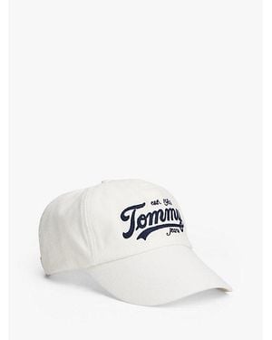 Tommy Hilfiger Gorra De Béisbol Con Logo Bordado - Blanco