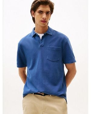 Tommy Hilfiger Polo De Corte Amplio Con Efecto Lavado - Azul