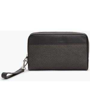 Tommy Hilfiger Hilfiger Flag Mixed Texture Pouch - Black