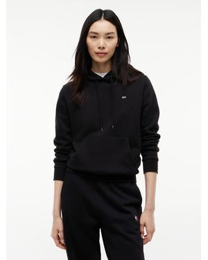 Tommy Hilfiger Brushed Fleece Drawstring Hoody - Black