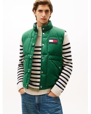 Tommy Hilfiger Water Repellent Square Down Gilet - Green