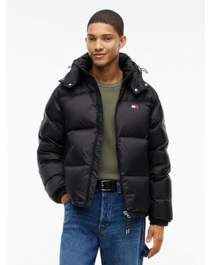 Tommy Hilfiger Down Hooded Ripstop Alaska Puffer Jacket - Black