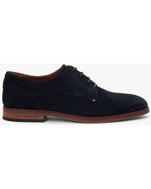 Tommy Hilfiger Suede Derby Shoes - Blue