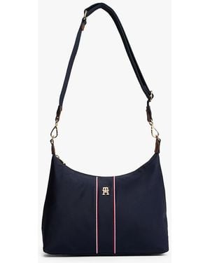 Tommy Hilfiger Signature Tape Shoulder Bag - Blue