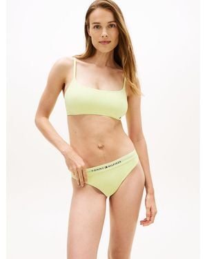 Tommy Hilfiger Bas De Bikini Brésilien Th Original À Logo - Jaune