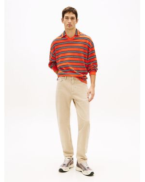 Tommy Hilfiger Ryan Washed Slim Straight Leg Jeans - Red
