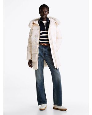 Tommy Hilfiger Shimmer Finish Down Coat - Blue