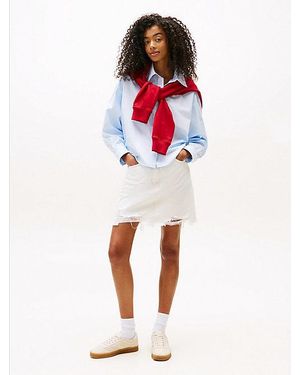 Tommy Hilfiger Mom Fit Jeans-Minirock - Rot