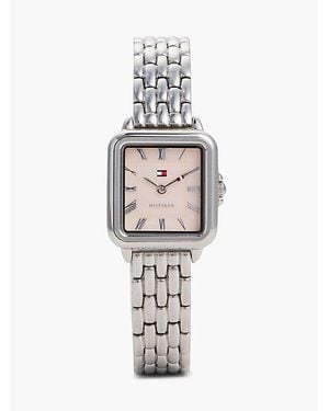 Tommy Hilfiger Mother Of Pearl Dial Stainless Steel Watch - White