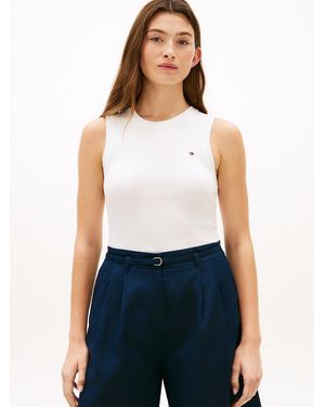 Tommy Hilfiger Slim Crew Neck Tank Top - Blue