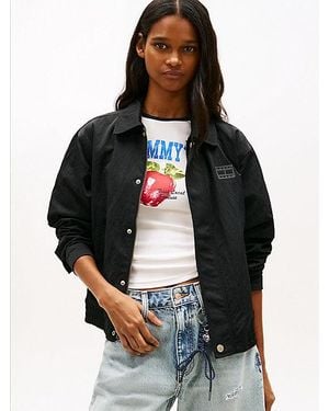 Tommy Hilfiger Cazadora Tommy Badge Repelente Al Agua - Gris