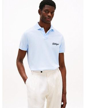 Tommy Hilfiger Polo De Corte Regular Con Logo Bordado - Blanco