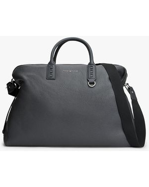 Tommy Hilfiger Premium Leather Duffel Bag - Black