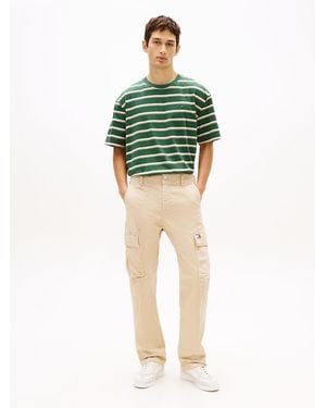 Tommy Hilfiger Otis Canvas Straight Cargo Trousers - Green