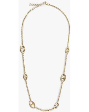 Tommy Hilfiger Plated Mariner Chain-Link Necklace - White