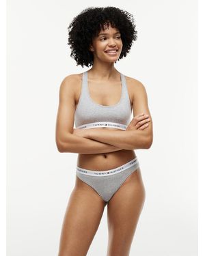 Tommy Hilfiger Repeat Logo Waistband Briefs - Grey