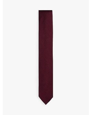 Tommy Hilfiger Corbata Lisa En Jacquard De Seda - Morado