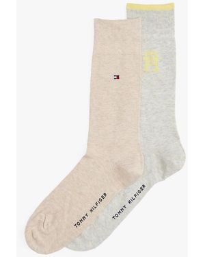 Tommy Hilfiger Lot De 2 Paires De Chaussettes Monogramme Th - Neutre